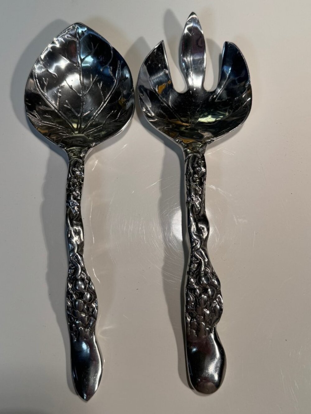 Salad Servers - Pewter